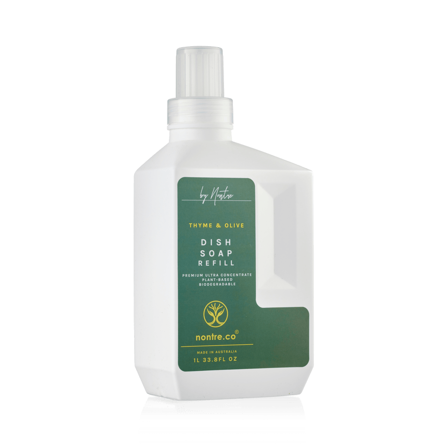 Premium Ultra Concentrate Dish Soap Refill 1L, Thyme & Olive
